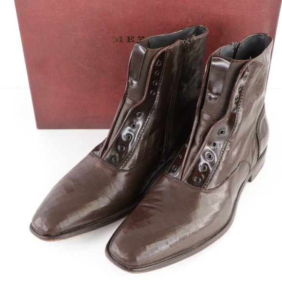 Mezlan Mercato Cordovan Leather Dress Boots Brown main image 8